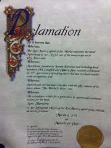 Motorhead Day proclamation from the City of Austin Mayor